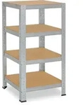 shelfplaza HOME 115x60x60 cm Schwerlastregal in verzinkt mit 4 B&ouml;den und 175 kg