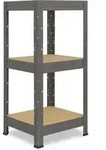 shelfplaza PRO 90x40x40 cm Schwerlastregal in grau mit 3 B&ouml;den und 200 kg...