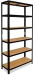 shelfplaza BLACK 180x40x45 cm Schwerlastregal in schwarz mit 6 B&ouml;den und 145 kg