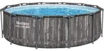 Steel Pro MAXTM Solo Pool ohne Zubeh&ouml;r &Oslash; 366 x 100 cm, Holz-Optik (Mooreiche),