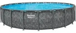 APX365TM Winterfester Solo Pool ohne Zubeh&ouml;r &Oslash; 671 x 132 cm, Marmor-Optik