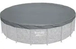 Winterfeste Premium Abdeckplane &Oslash; 549 cm, grau, rund