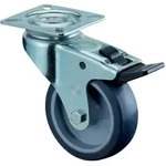 Lenkrolle / Apparaterolle mit Feststeller verzinkt - 73 / 50 kg / 20