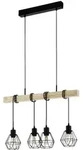 Eglo Pendelleuchte TOWNSHEND 5 / HL4 - schwarz / braun