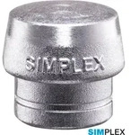 SIMPLEX-Schlageins&auml;tze / Weichmetall - 55 / 30 - silber