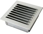 Wetterschutzgitter - 320 x 320 / 300 x 300 / 258 - wei&szlig; RAL 9016