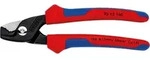 Knipex Kabelschere StepCut&reg; - 220 / mit Mehrkomponenten-H&uuml;llen / br&uuml;niert