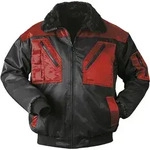 Pilotenjacke OSLO - S / schwarz / rot