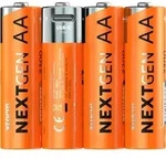Wiederaufladbare AA-Batterien mit USB-C Wasserbest&auml;ndig - 4er-Pack