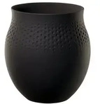 Villeroy & Boch Manufacture Collier Vase Perle 18 cm - Noir