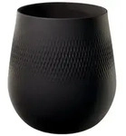 Villeroy & Boch Manufacture Collier Vase Carr&eacute; 23 cm - Noir