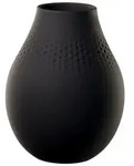 Villeroy & Boch Manufacture Collier Vase Perle 20 cm - Noir