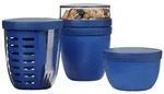 Mepal ELLIPSE Pot-Set 3-teilig - Vivid Blue