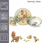 Ritzenhoff & Breker HOFTIERE Kindergeschirr Set 3-teilig