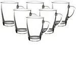 Van Well Kaffeebecher Teebecher Glasbecher 300 ml 6er Set