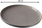 Ritzenhoff & Breker JASPER Speiseteller &oslash; 26 cm 4er Set - Grau