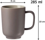 Ritzenhoff & Breker JASPER Kaffeebecher 285 ml 6er Set - Taupe
