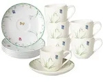 Villeroy & Boch Colourful Spring Espressotasse mit Untertasse 100 ml 6er Set