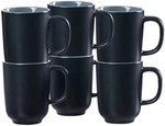 Ritzenhoff & Breker JASPER Kaffeebecher 285 ml 6er Set - Schwarz