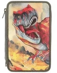 Dino World 3-Fach Federtasche mit 3D-Effekt