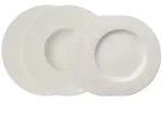 Villeroy & Boch Manufacture Rock Teller-Set 4-teilig wei&szlig;
