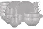 Seltmann Weiden Amina Fr&uuml;hst&uuml;cks-Set 18-teilig - Silbergrau