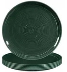 Seltmann Weiden Terra Speiseteller &oslash; 27,8 cm 6er Set - Moosgr&uuml;n