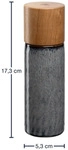 Leonardo MATERA Gew&uuml;rzm&uuml;hle 17 cm anthrazit