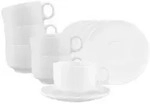 Seltmann Weiden Sento Home Milchkaffeetasse mit Untertasse 350 ml 6er Set Wei&szlig;