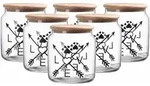 Ritzenhoff & Breker Mika Love Leckerli-Dose mit Deckel &oslash; 12 cm 6er Set