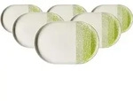Ritzenhoff & Breker Trio Servierplatte 30 x 20 cm 6er Set - Gr&uuml;n