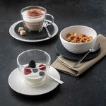Villeroy & Boch Manufacture Rock Kaffeeglas mit Untertasse 250 ml