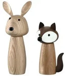 Leonardo CUCINA 2er Set Gew&uuml;rzm&uuml;hlen 'Hase' & 'Fuchs'
