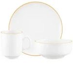 Seltmann Weiden Sento Home Pure Lines Fr&uuml;hst&uuml;cks-Set 18-teilig - Mango Orange