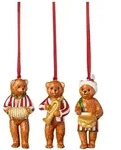 Villeroy & Boch Nostalgic Ornaments Ornamente-Set "Pl&uuml;schb&auml;ren" 3-teilig