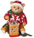 Villeroy & Boch Christmas Toys Memory Dekofigur "Pl&uuml;schb&auml;r mit Windlicht" 25 cm