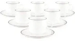 Seltmann Weiden Sento Home Pure Lines Cappuccinotasse mit Untertasse 300 ml 6er...