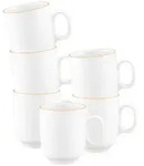 Seltmann Weiden Sento Home Pure Lines Becher mit Henkel 400 ml 6er Set - Mango...