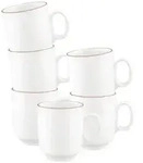 Seltmann Weiden Sento Home Pure Lines Becher mit Henkel 400 ml 6er Set - Cocoa...