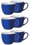 Ritzenhoff & Breker DOPPIO Jumbotasse 350 ml 6er Set - Indigo Blau