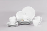 Seltmann Weiden Trio Wei&szlig; Kaffeeservice 18-teilig