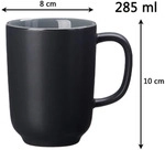 Ritzenhoff & Breker JASPER Kaffeebecher 285 ml 4er Set - Schwarz