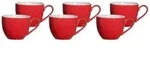 Ritzenhoff & Breker DOPPIO Espressotasse 80 ml 6er Set - Rot