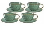 Leonardo MATERA Cappuccino Set 8-teilig - Gr&uuml;n