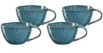 Leonardo MATERA Keramiktasse 290 ml 4er Set - blau