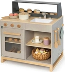 MUSTERKIND 2-in-1 Spielk&uuml;che & Shop Prunus mit Herd, Backofen, Sp&uuml;le &