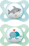 MAM 83818711, MAM Schnuller 2er Pack Original - Silikon 0-6 M - Blau