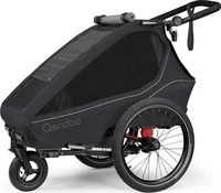Qeridoo Q-KDG1-26-PG, Qeridoo Kinderfahrradanh&auml;nger & Buggy Kidgoo 1 f&uuml;r 1 Kind