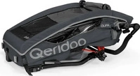 Qeridoo Q-QUP2-23-GR, Qeridoo Kinderfahrradanh&auml;nger & Buggy QUPA 2 f&uuml;r 2...