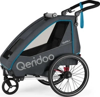 Qeridoo Q-QUP1-23-BL, Qeridoo Kinderfahrradanh&auml;nger & Buggy QUPA 1 f&uuml;r 1 Kind...